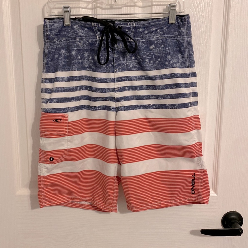 O’Neill men’s Board Shorts size 29W, EUC, gently worn, no defects, stains